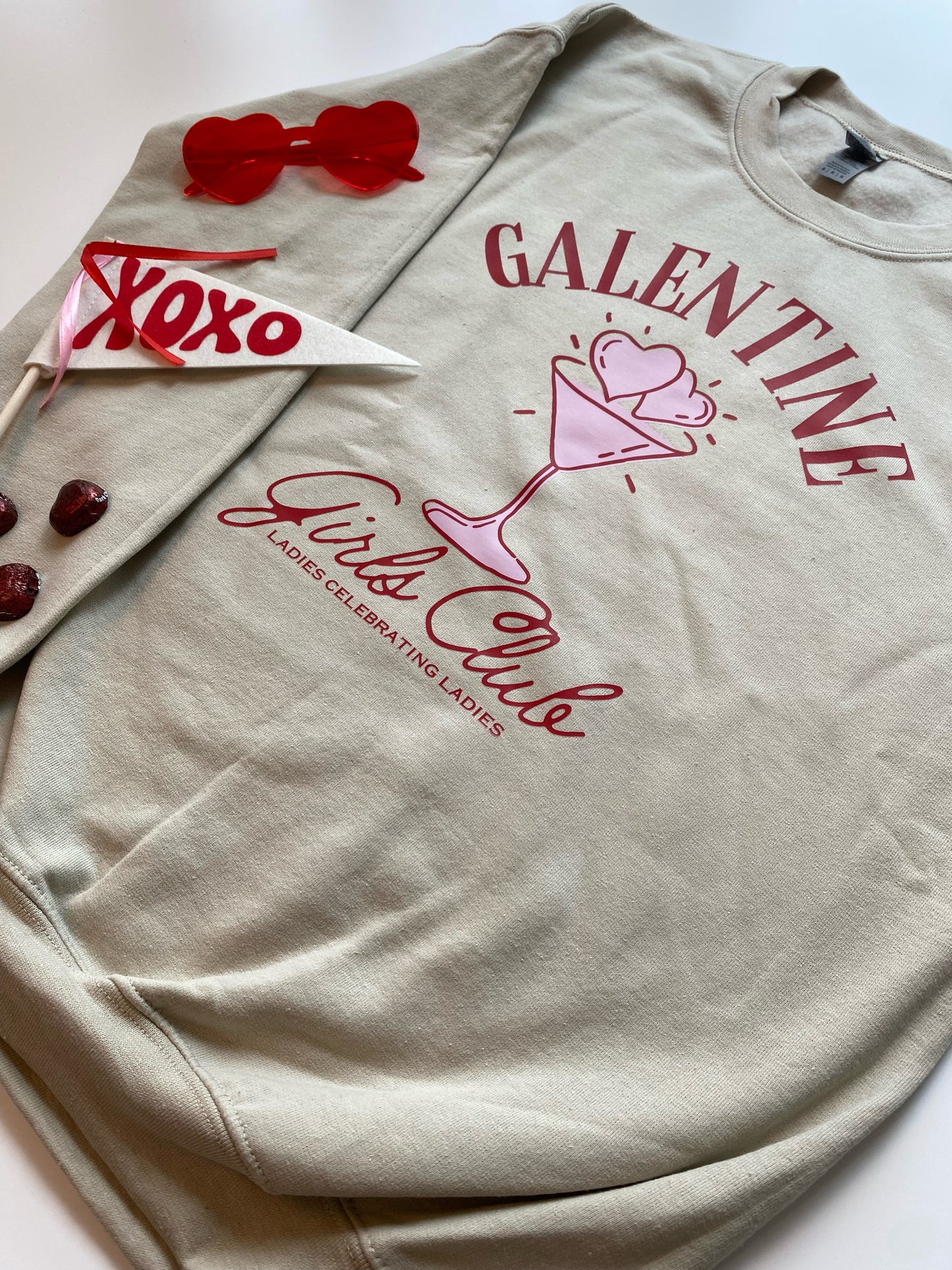 Galentine Girls Club Tee & Crew