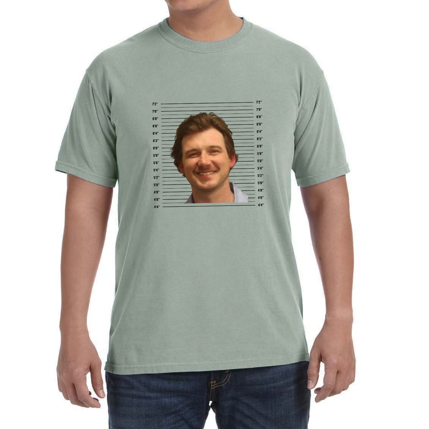 Morgan Wallen Mugshot Tee - No Writing