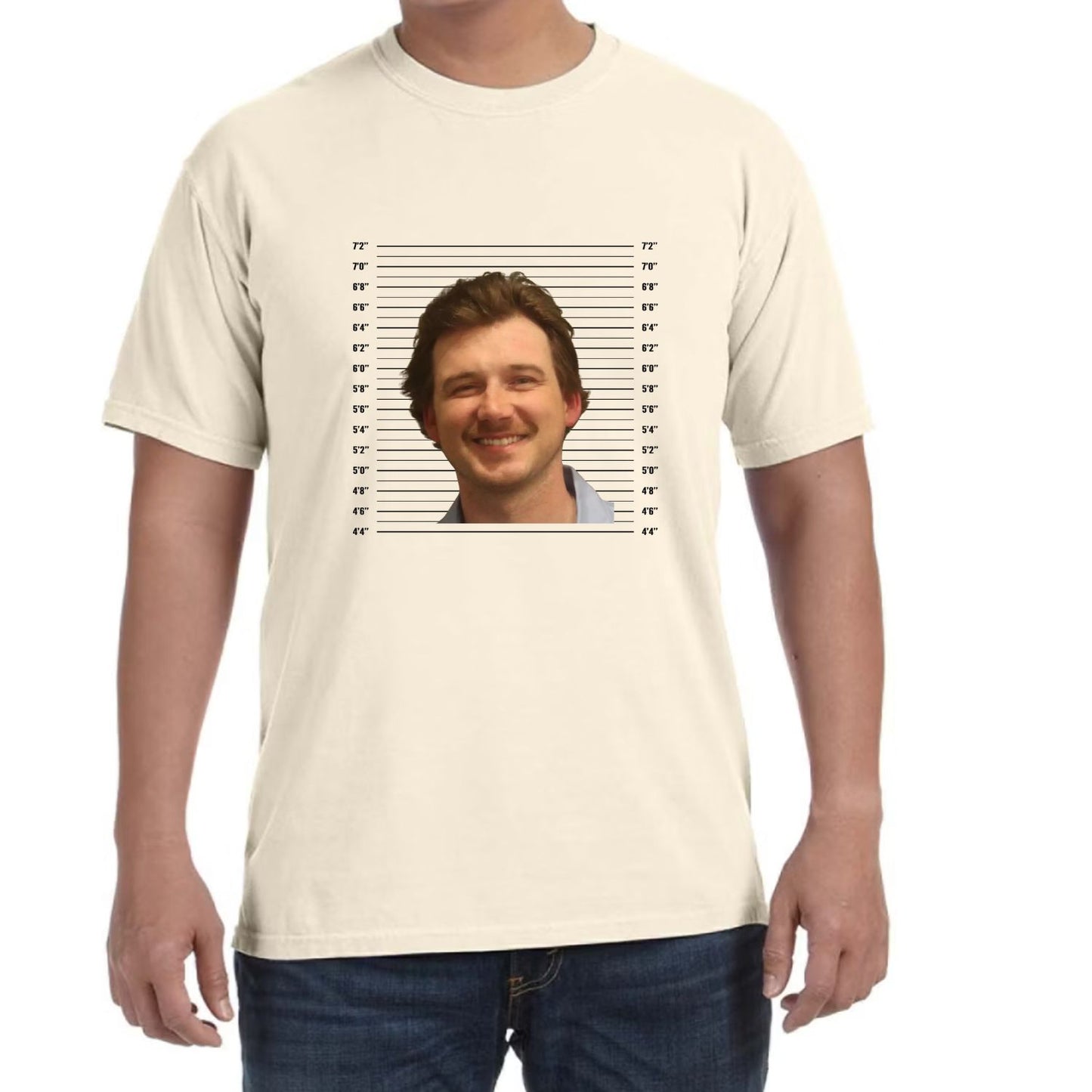 Morgan Wallen Mugshot Tee - No Writing