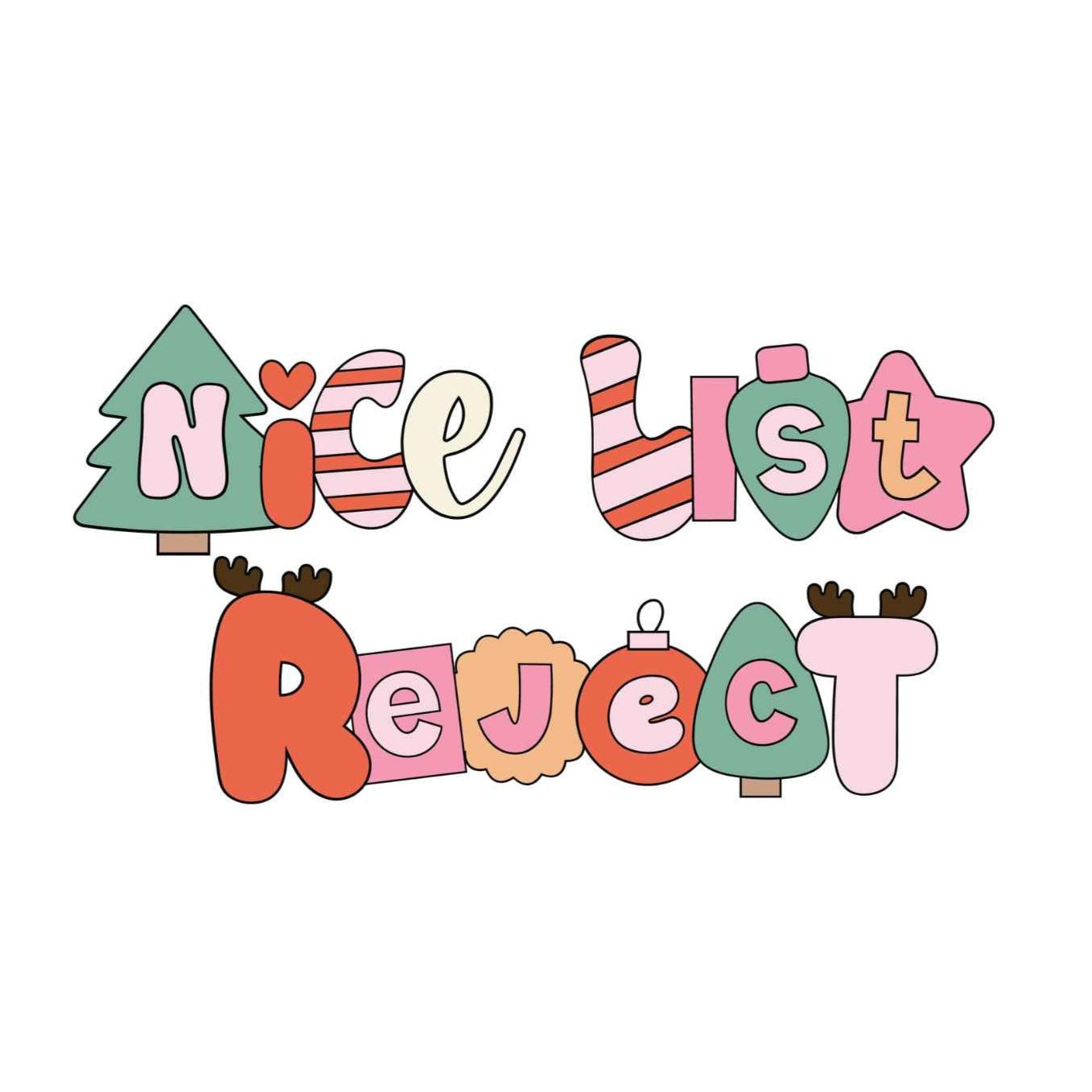 Nice List Reject Tee & Crew