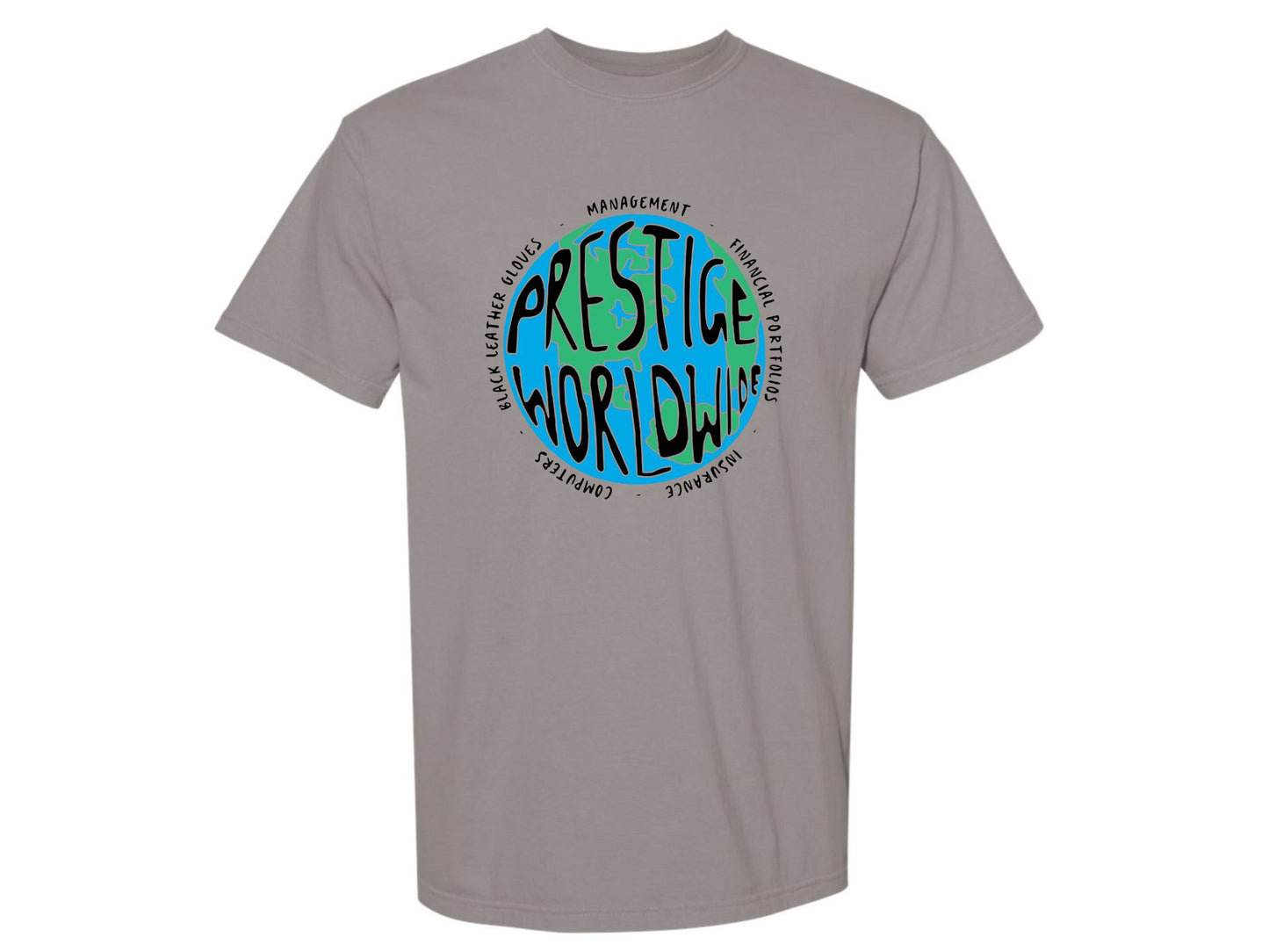 Prestige Worldwide Black: Front Only Tee