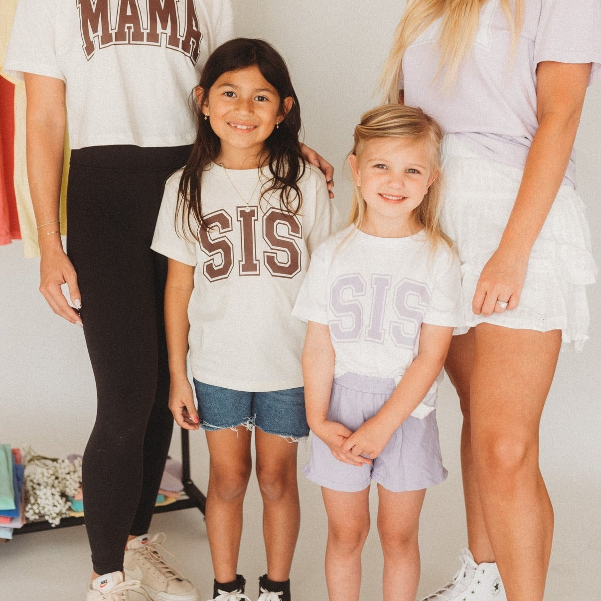 Sis/Bro Kids White Tee