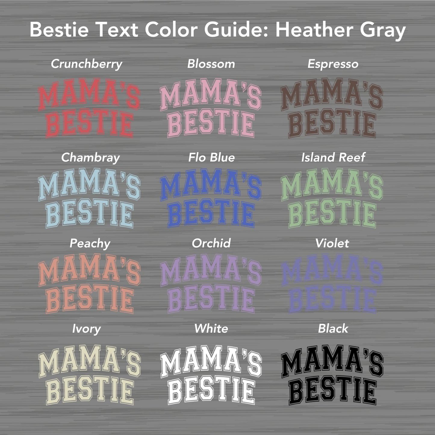 Mama's Bestie Kids Gray Tee