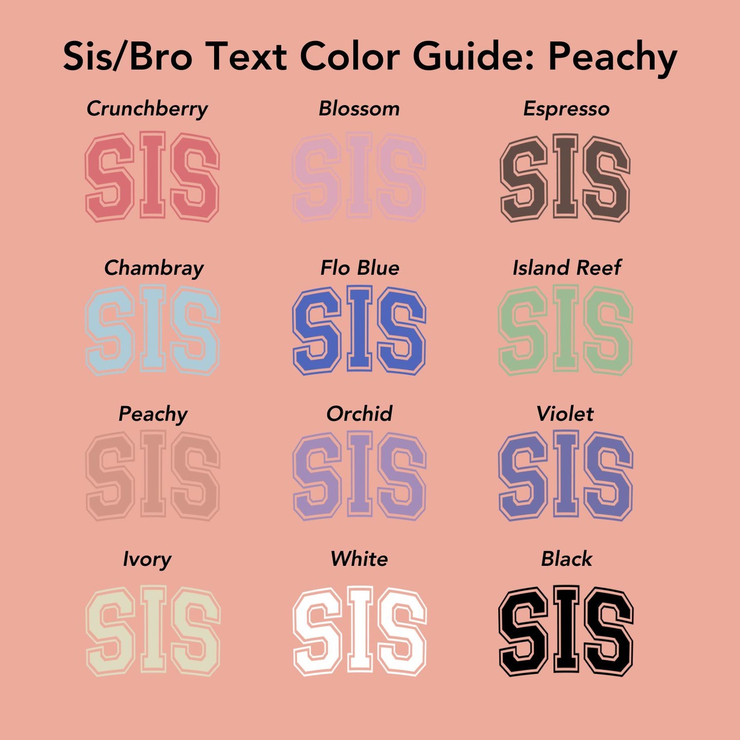 Sis/Bro Kids Peachy Tee