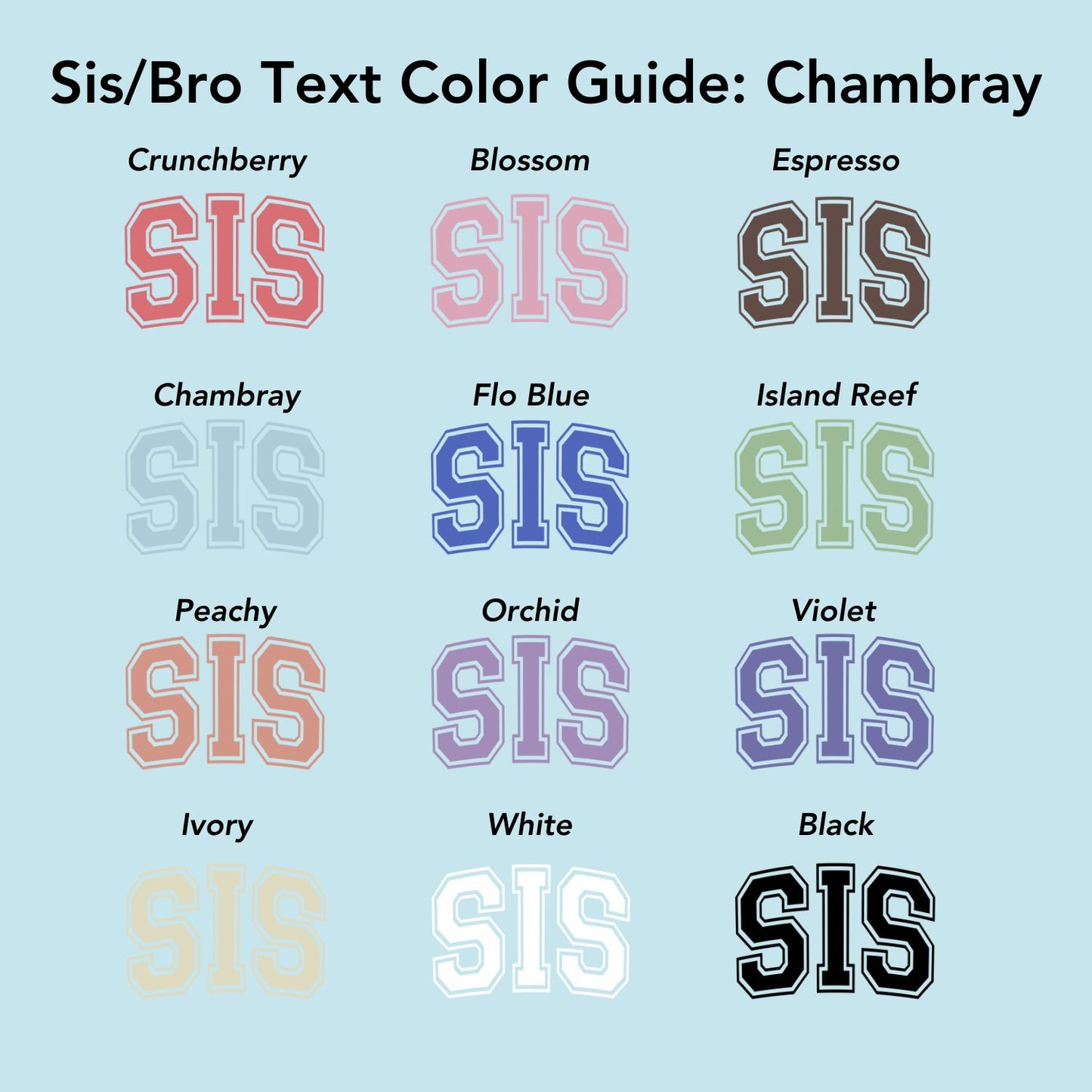 Sis/Bro Kids Chambray Tee