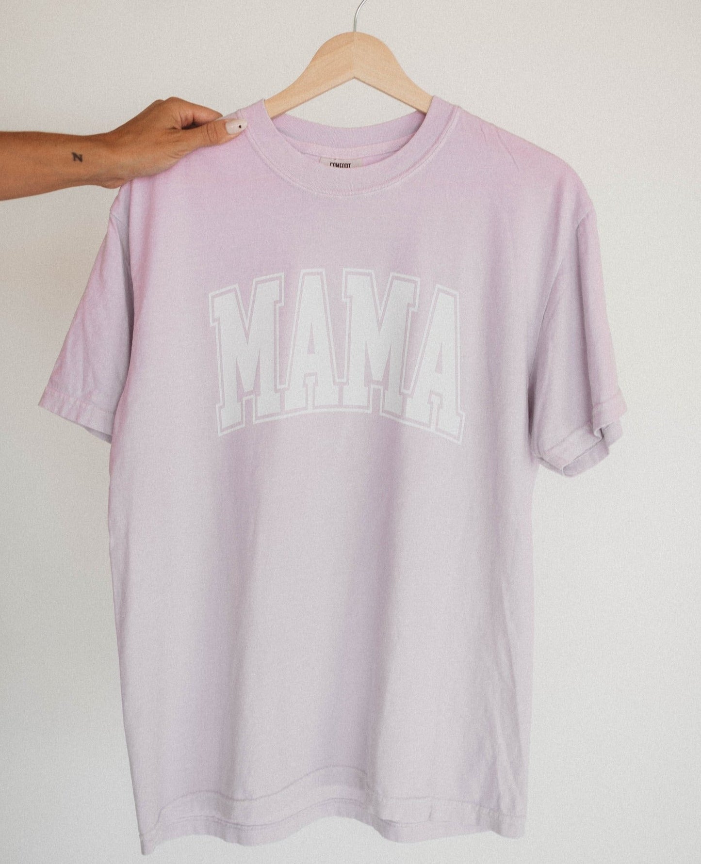 Mama Orchid Crop Tee (Custom Text Color)