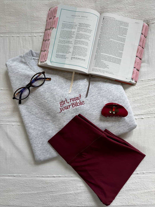 girl, read your bible crewneck