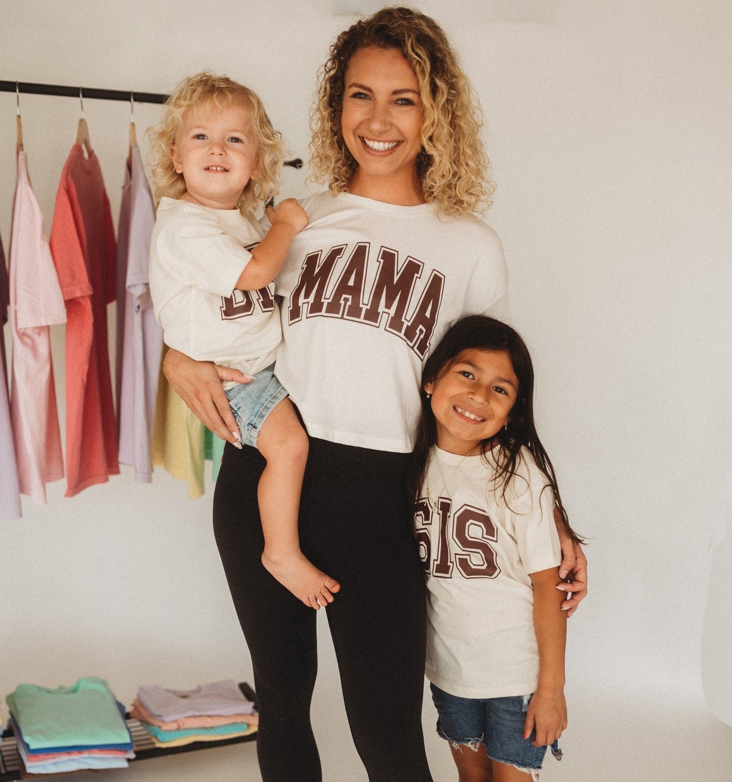 Mama's Bestie Kids Ivory Tee