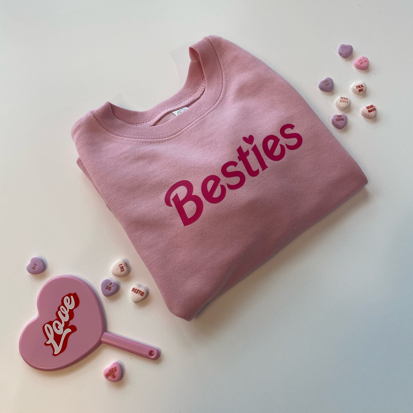 Besties Adult Tee & Crew (Pick a color combo!)