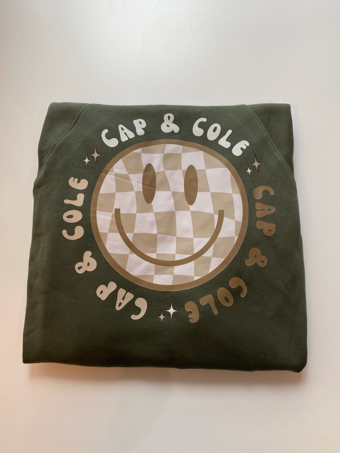 Cap and Cole Smiley Crewneck