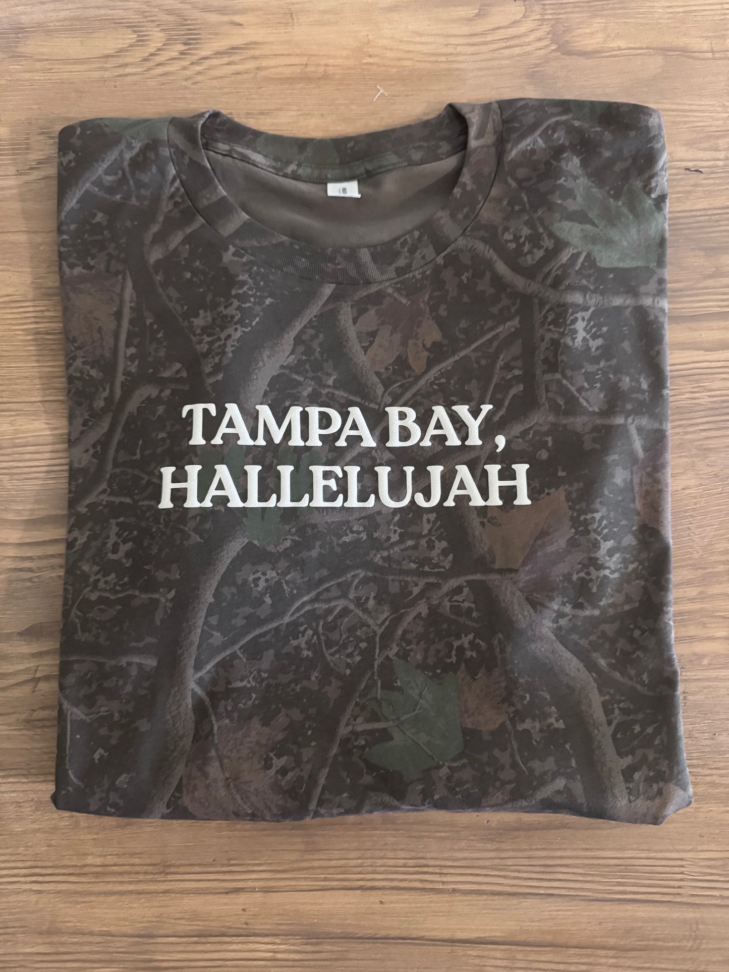 CUSTOM Hallelujah Camo Puff Tee