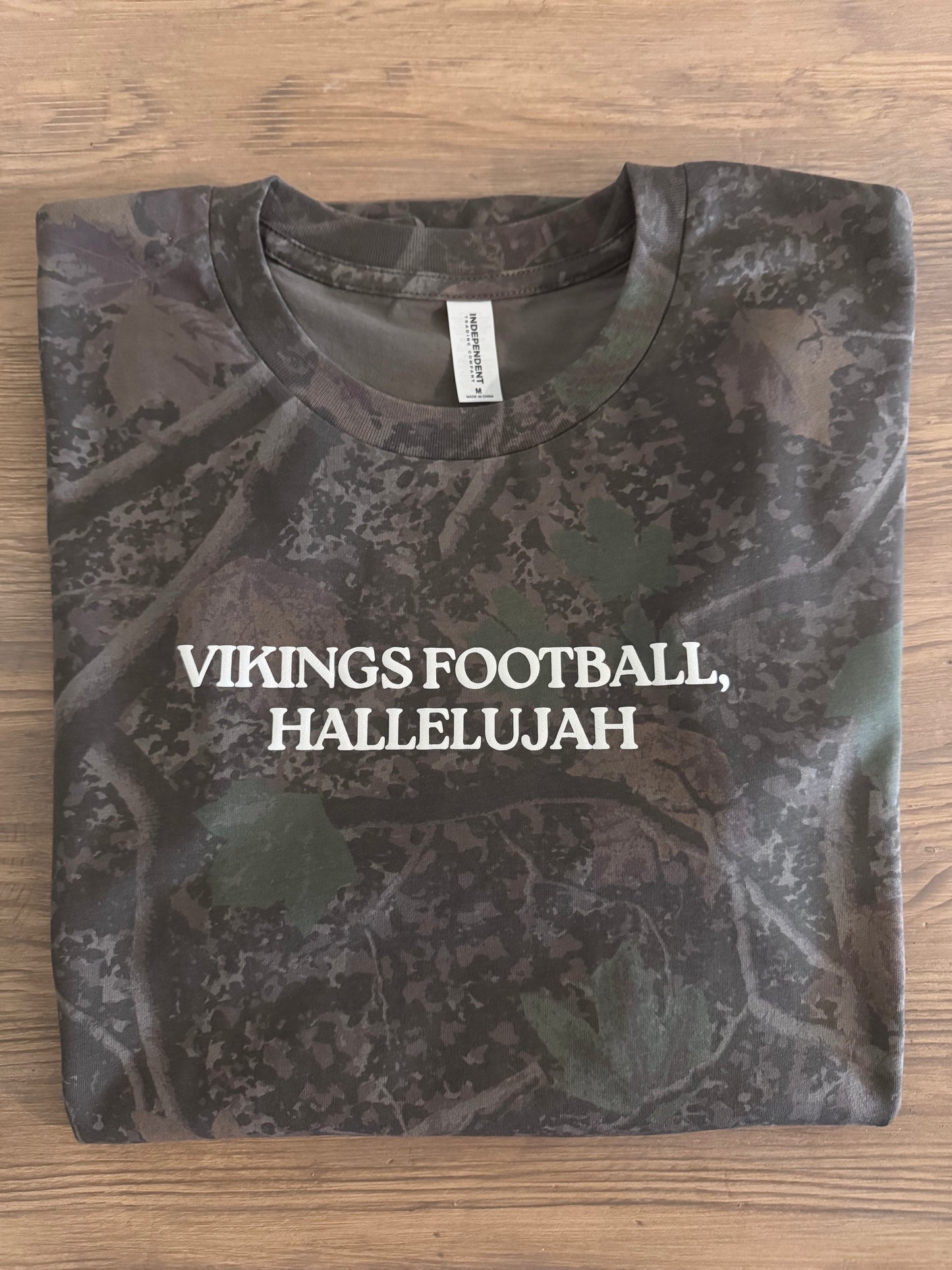 CUSTOM Hallelujah Camo Puff Tee
