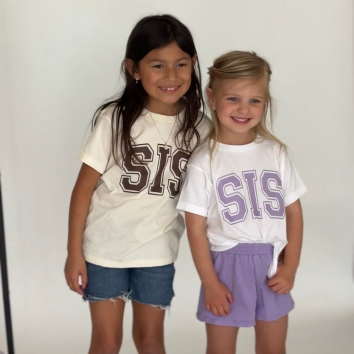 Sis/Bro Kids White Tee