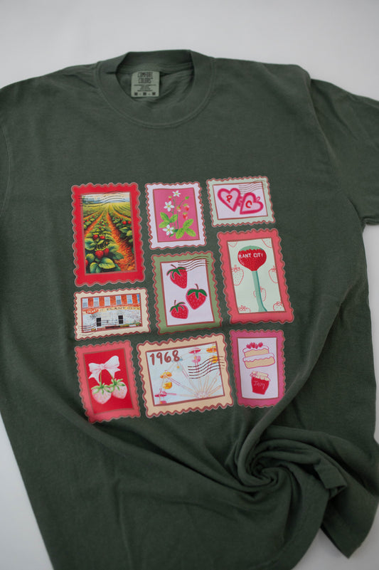 Strawberry Fest Stamp Tee