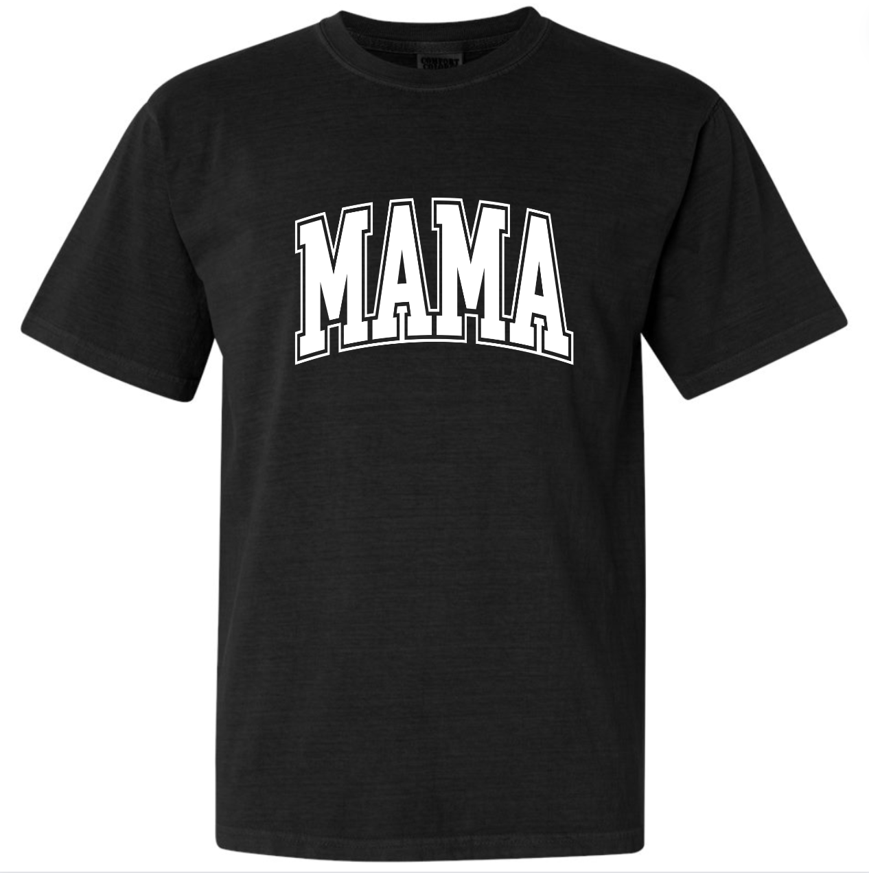 Mama Black Tee (Custom Text Color)