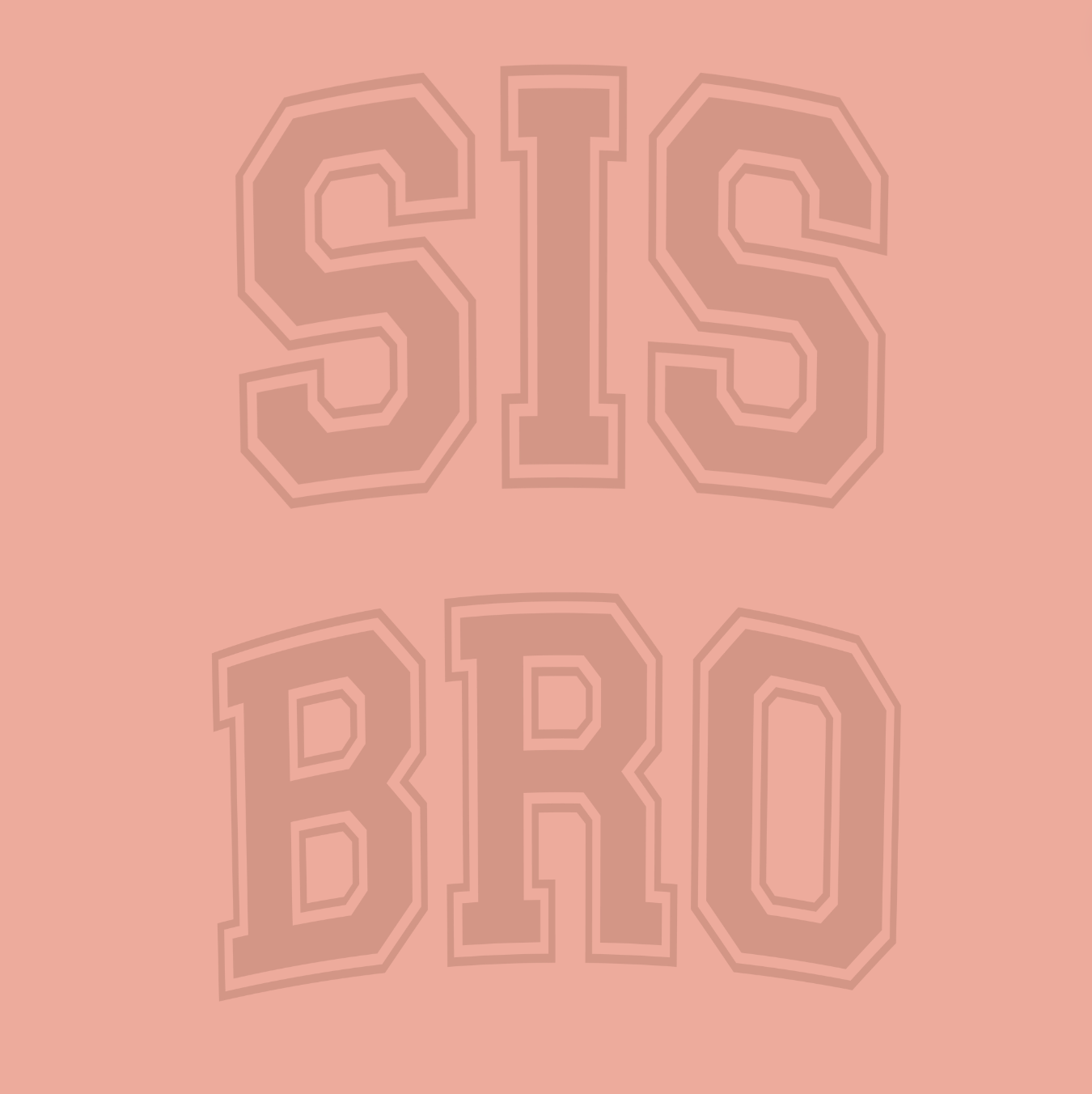 Sis/Bro Kids Peachy Tee