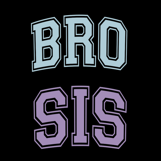 Sis/Bro Kids Black Tee