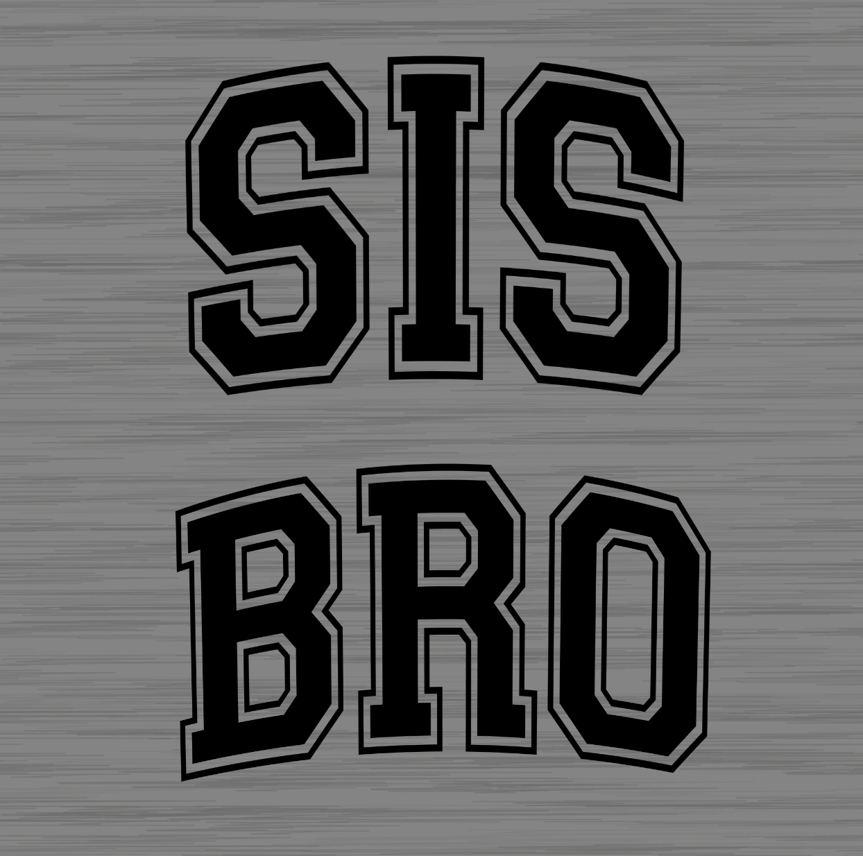 Sis/Bro Kids Gray Tee