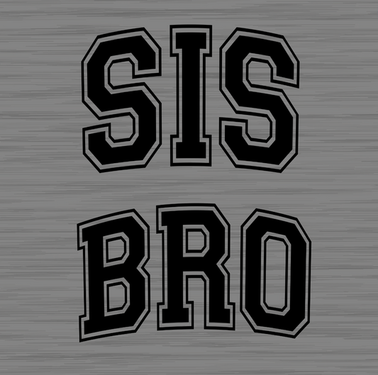 Sis/Bro Kids Gray Tee