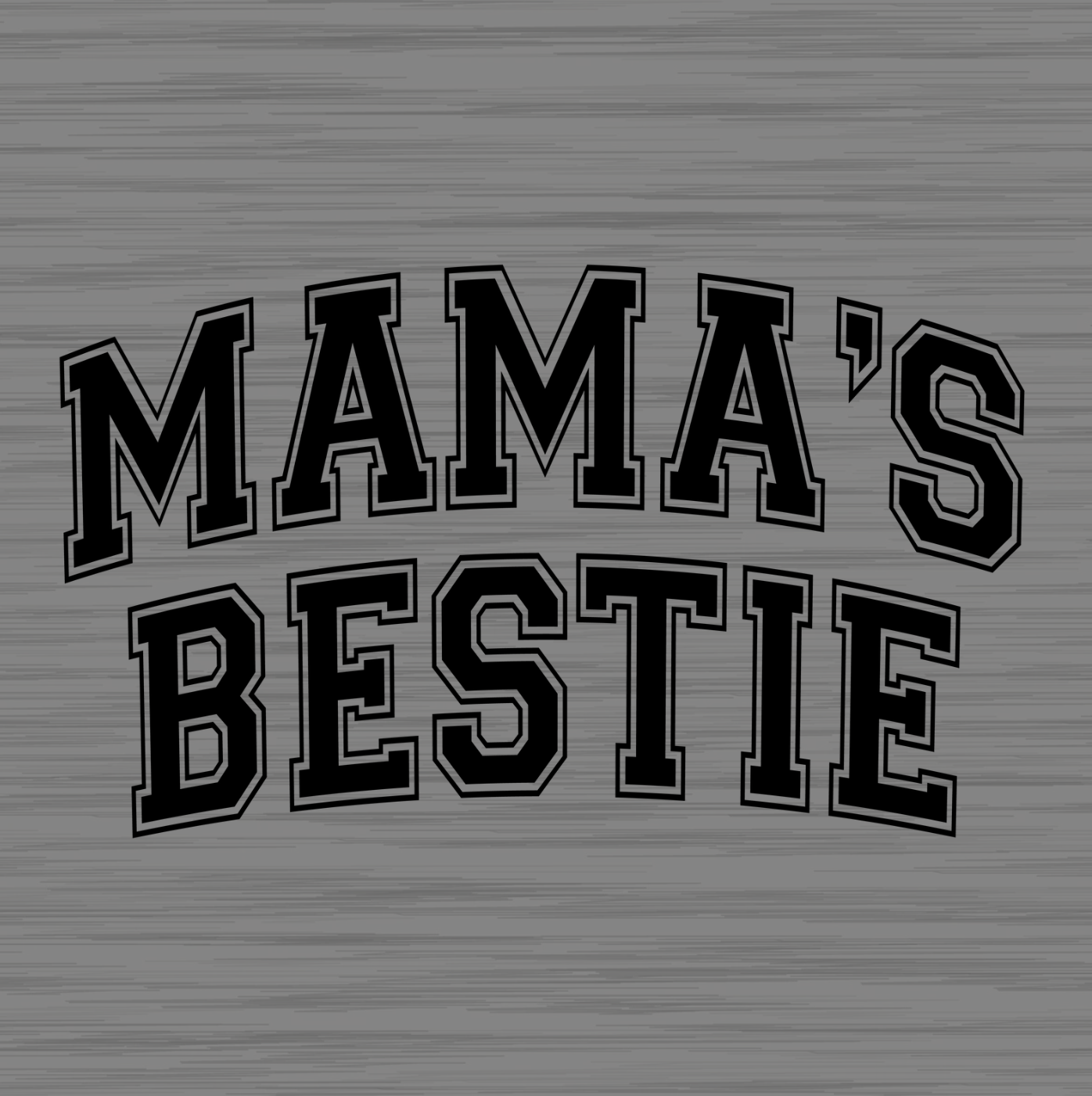 Mama's Bestie Kids Gray Tee