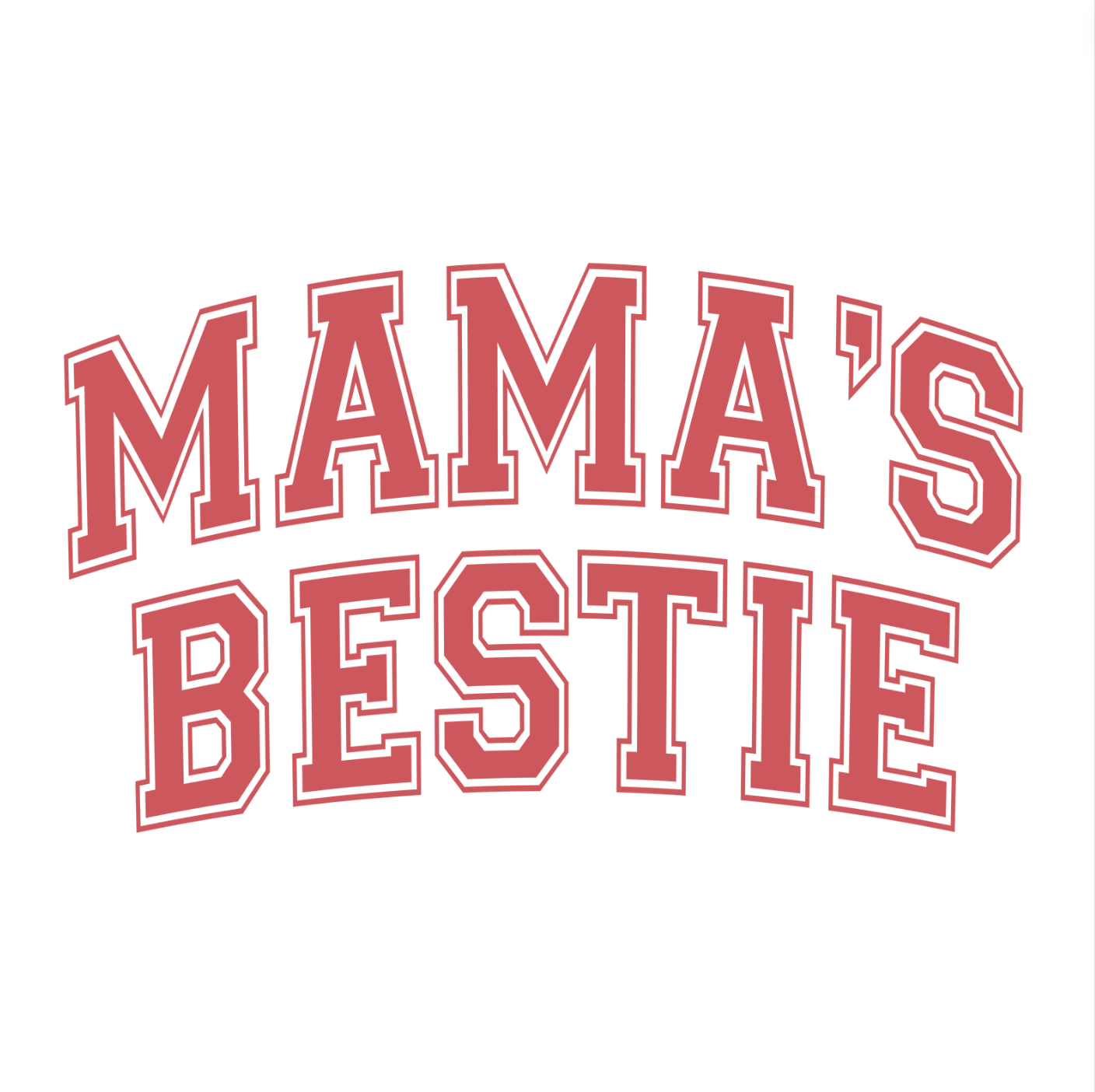 Mama's Bestie Kids White Tee